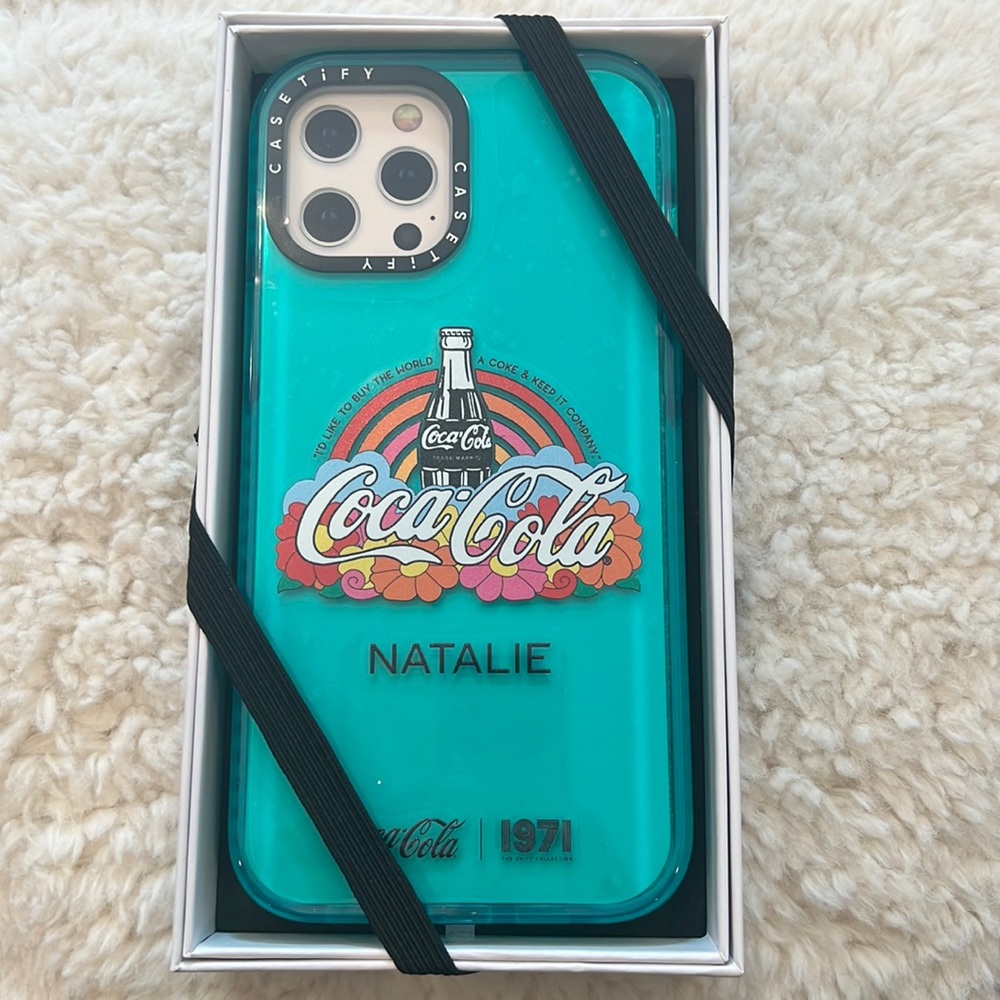 CASETiFY iPhone 12 Pro Max Phone Case (COCA-COLA x NATALIE)